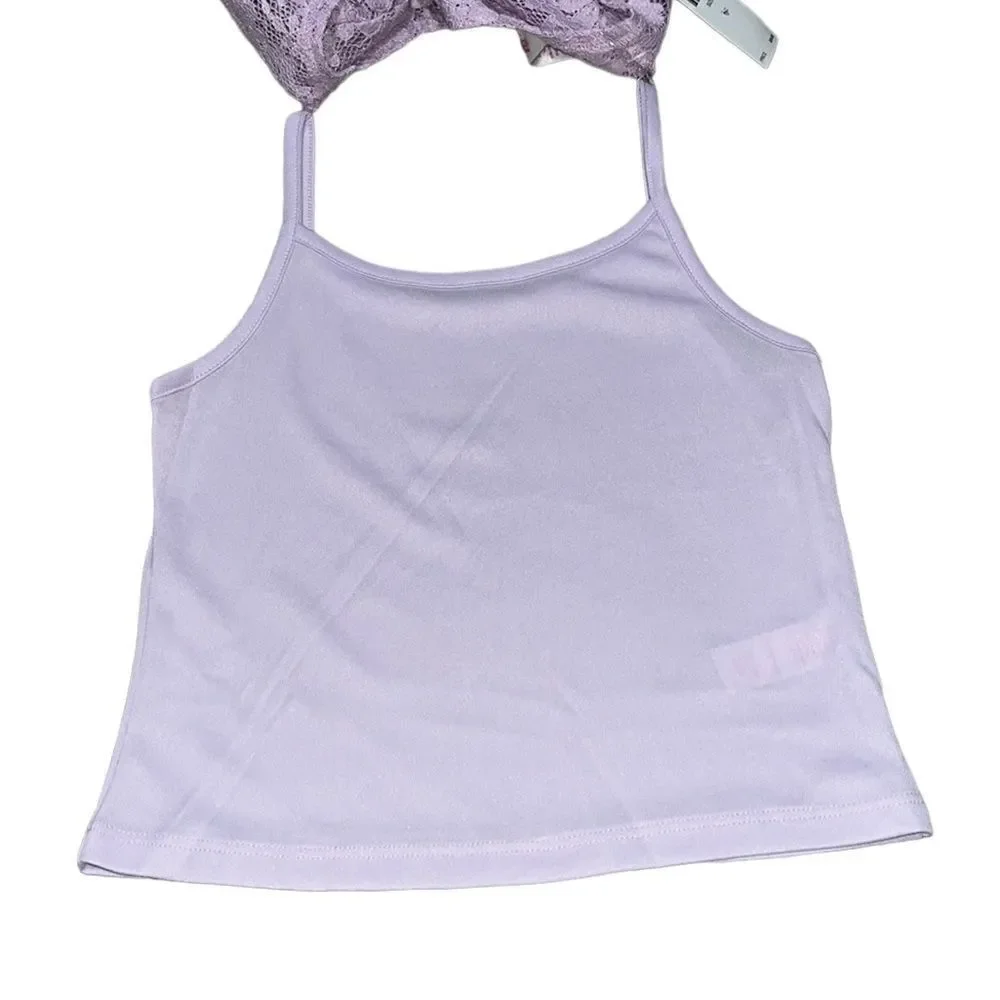 Justice lace cropped